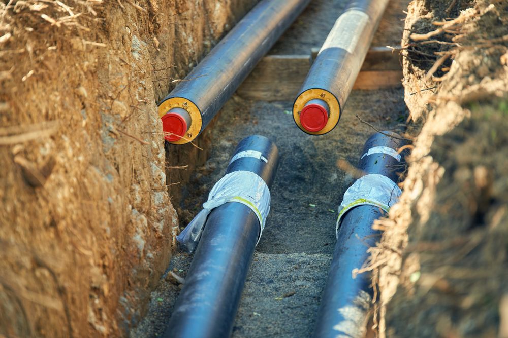 District heating pipes
